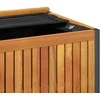 Lauko dėžė pagalvėlėms, 85x45x45/53cm, akacijos masyvas/plienas