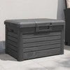 Lauko dėžė pagalvėlėms, antracito, 73x50,5x46,5cm, PP