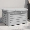Lauko dėžė pagalvėlėms, pilka, 73x50,5x46,5cm, PP