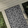 Lauko kilimas ARAKIL Baltas ir Juodas 80x250 cm PP
