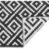 Lauko kilimas, baltos ir juodos spalvos, 160x230cm, PP