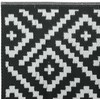 Lauko kilimas ARAKIL Baltas ir Juodas 80x250 cm PP