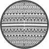 Lauko kilimas, juodos spalvos, 160cm skersmens, PP
