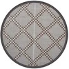 Lauko kilimas, rudos spalvos, 120cm skersmens, PP