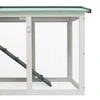 Lauko narvas triušiams, pilkas ir baltas, 145x45x84cm, mediena