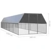Lauko narvas viščiukams, 3x12x2m, galvanizuotas plienas