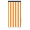 Lauko roletas, baltos ir oranžinės spalvų, 80x250cm