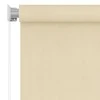 Lauko roletas, kreminės spalvos, 60x140cm, HDPE