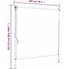 Lauko roletas, mėlynas ir baltas, 200x270cm, audinys ir plienas
