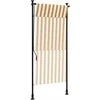 Lauko roletas, oranžinis/baltas, 100x270cm, audinys ir plienas