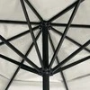 Sodo skėtis nuo saulės su aliuminio stulpu, smėlio, 600cm