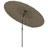 Lauko skėtis nuo saulės su aliuminio stulpu, taupe, 270cm