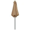 Sodo skėtis nuo saulės su aliuminio stulpu, taupe, 270x246cm