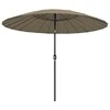 Lauko skėtis nuo saulės su aliuminio stulpu, taupe, 270cm
