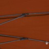 Lauko skėtis nuo saulės su aliuminio stulpu, terakota, 270cm