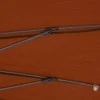 Lauko skėtis nuo saulės su aliuminio stulpu, terakota, 270cm