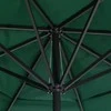 Sodo skėtis nuo saulės su aliuminio stulpu, žalias, 600cm