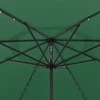 Sodo skėtis nuo saulės su LED lemputėmis, žalias, 400cm