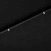 Lauko skėtis su LED ir plieniniu stulpu, juodas, 300cm