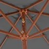 Lauko skėtis nuo saulės su mediniu stulpu, antracito, 270cm