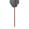 Lauko skėtis nuo saulės su mediniu stulpu, antracito, 270cm