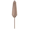 Lauko skėtis nuo saulės su mediniu stulpu, taupe, 270cm