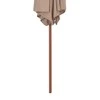Lauko skėtis nuo saulės su mediniu stulpu, taupe, 270cm