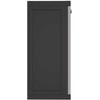 Lauko spintelė daiktams, pilkos/juodos spalvos, 97x37x85cm, PP