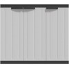 Lauko spintelė daiktams, pilkos/juodos spalvos, 97x37x85cm, PP