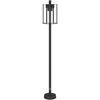 Lauko šviestuvai, 3vnt., juodi, 100cm, nerūdijantis plienas