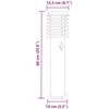 Lauko šviestuvai su jutikliu, 3vnt., sidabriniai, 60cm, plienas