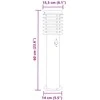 Lauko šviestuvai su jutikliu, sidabrinis, 60cm, plienas