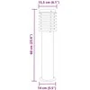 Lauko šviestuvas, 3vnt., juodas, 60cm, nerūdijantis plienas
