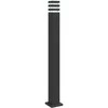 Lauko šviestuvas, juodos spalvos, 110cm, aliuminis