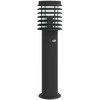 Lauko šviestuvas su jutikliu, juodas, 60cm, plienas