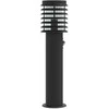 Lauko šviestuvas su jutikliu, juodas, 60cm, plienas