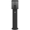 Lauko šviestuvas su jutikliu, juodas, 60cm, plienas