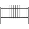 Lauko tvora su iečių viršug., juoda, (0,5-0,75)x1,7m, plienas