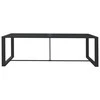 Lauko valgomojo stalas, antracito, 120x60x66cm, aliuminis