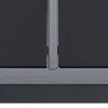 Lauko valgomojo stalas, antracito, 150x90x74cm, plienas