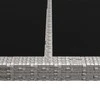 Lauko valgomojo stalas, pilkas, 200x150x74cm, poliratanas