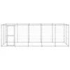 Lauko voljeras šunims, galvanizuotas plienas, 12,1m²