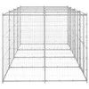 Lauko voljeras šunims, galvanizuotas plienas, 9,68m²