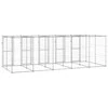 Lauko voljeras šunims, galvanizuotas plienas, 12,1m²