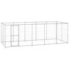 Lauko voljeras šunims, galvanizuotas plienas, 12,1m²