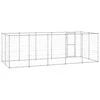 Lauko voljeras šunims, galvanizuotas plienas, 12,1m²