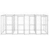 Lauko voljeras šunims, galvanizuotas plienas, 9,68m²