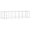 Lauko voljeras šunims, galvanizuotas plienas, 16,94m²