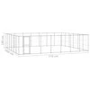 Lauko voljeras šunims, galvanizuotas plienas, 50,82m²