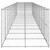 Lauko voljeras šunims, galvanizuotas plienas, 26,62m²
